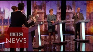 Election 2015 Leaders debate descends into shouting match  BBC News [upl. by Ahsrav]