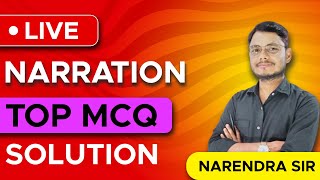 Narration TOP MCQ  NEO CLASSES HALSI [upl. by Nohtanoj631]