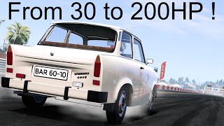 How Much Nitrous Can A Trabant Take BeamNG Drive [upl. by Bellaude166]