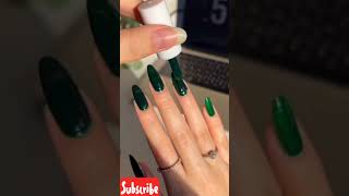 Green nail art 💚 nailartdesigns [upl. by Cordova]