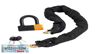 VEVOR Bike Chain Lock 328FT Heavy Duty Bike Lock AntiTheft Bicycle Chain Review [upl. by Otrevlig110]