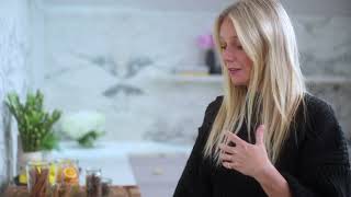 Gwyneth Paltrow Wellness Recipes Aromatic Water Beverage [upl. by Gorrian]