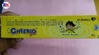 Cheerio Gel  Sodium Monoflurophosphate Gel  Cheerio Gel Uses Benefit Dosage Reviews in Hindi [upl. by Yblehs]