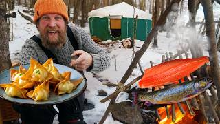 Smoked Brook Trout Rangoons Catch and Cook [upl. by Bannerman898]