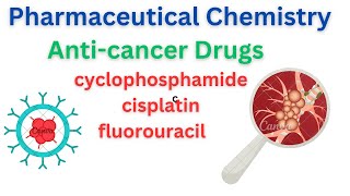 anticancer drugs😊 cyclophosphamide cisplatin fluorouracil pharmaceutical chemistry unit 13 👑 [upl. by Anauqahs]