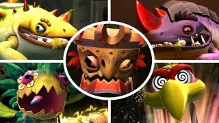 Donkey Kong Country Returns HD  All Bosses No Damage [upl. by Araeic149]