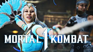 Applying Pressure In Kitana’s Blue Dragon Pack Skin 😍 Mortal Kombat 1 Ranked Matches [upl. by Madeline]