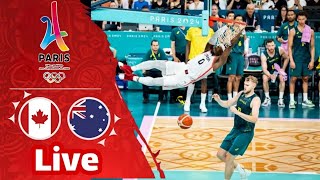 Canada vs Australia Mens Basketball  Live Highlights  2024 Olympics 3072024 [upl. by Sayce]