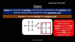 AQA 39 Carboxylic Acids and Derivatives REVISION [upl. by Edmondo506]