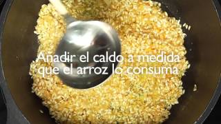 Receta paso a paso Risotto de azafrán sin gluten [upl. by Prudy849]