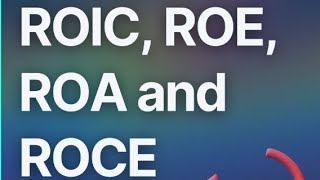 what is ROE ROCE ROA AND ROIC financialknowledge facts balancesheets viral [upl. by Nalrah]