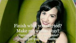 What to do  Demi Lovato Español Inglés [upl. by Anilos616]