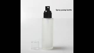 BO898Ready stock lotionspray pump frosted glass bottles jars and white carton boxesskincare [upl. by Goraud]