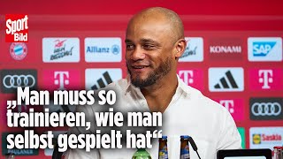 FC Bayern NeuTrainer Vincent Kompany verrät seine BayernPläne [upl. by Quick]