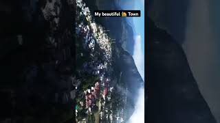 My beautiful town uttrakhand youtube drone ytshorts [upl. by Llenyr]