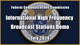 International High Frequency Broadcast Stations Demo [upl. by Tatianas748]