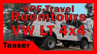 Roomtour VW LT 4x4 Expeditionsmobil  Teaser Vorstellung von Ausbau amp Technik [upl. by Yerfdog10]