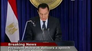 Hosni Mubaraks speech to the nation  28 january ENGLISH [upl. by Arahk]