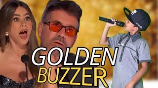 GOLDEN BUZZER  This little boy makes the judges cry sing a song air supply American got talent [upl. by Aynotal]