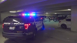 HPD Man killed during shootout in Houston apartment parking garage [upl. by Medardas]