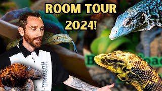 REPTILE ROOM TOUR amp DIY ENCLOSURES 2024 [upl. by Ysdnil100]