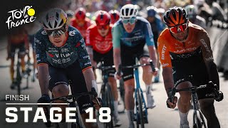 Highlights 2024 Tour de France Stage 18 finish  Cycling on NBC Sports [upl. by Branch423]