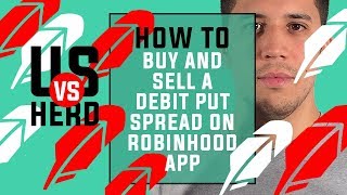 How To Buy And Sell A Debit Put Spread On Robinhood App [upl. by Sylera]