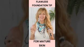 WRINKLE FREE FOUNDATION TIP For Mature Skin shorts [upl. by Irwinn]