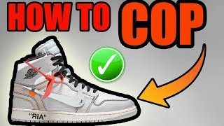 How To Get The OFF WHITE JORDAN 1 WHITE For RETAIL   2018 OFF WHITE JORDAN 1 Release Info [upl. by Siuraj]