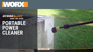 WORX Hydroshot  Portable Power Cleaner [upl. by Enirual239]