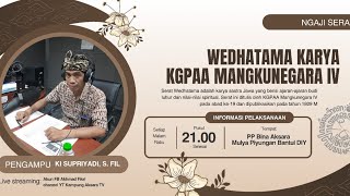 1 Kajian serat wedhatama pengampu Ki Supriyadi [upl. by Tedmann42]