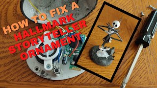 How to fix a Hallmark Storyteller Ornament when it stops working correctly [upl. by Cohn161]