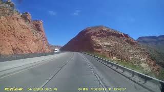 Beautiful scenic drive through Virgin River Gorge on I15 in NW Arizona 🌵☀️ [upl. by Glass]