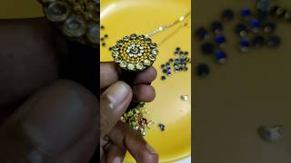 Kundan hair accessories rubber band making at home for beginners in tamilshortsfeed trendingshorts [upl. by Nnaeus]