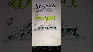 idea de segundo trimestre☆apoyo lettering [upl. by Irtimed]