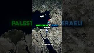 Palestinian Vs Israeli Allies 🤝 geography shorts [upl. by Buna671]