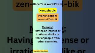 Xenophobic shorts trending new word [upl. by Isolde]