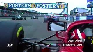 F1 Classic Onboard Jean Alesis first lap at the 1995 British Grand Prix [upl. by Hahcim489]