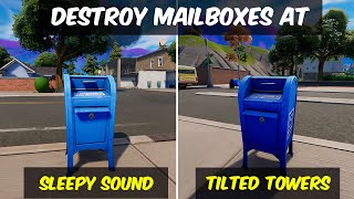 Destroy Mailboxes at Sleepy Sound or Tilted Towers  Fortnite Chapter 3 Week 10 Challenges [upl. by Hanahsuar751]