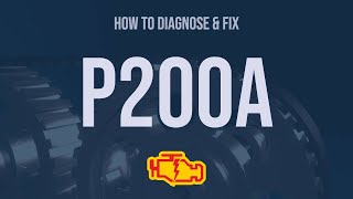 How to Diagnose and Fix P200A Engine Code  OBD II Trouble Code Explain [upl. by Anah]