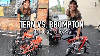 Brompton vs Tern folding bike  Which is the Best [upl. by Ardnasxela]