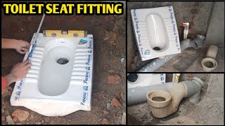 Indian toilet seat fitting  toilet seat installation [upl. by Nivonod587]