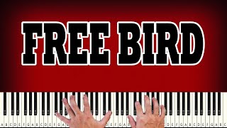 Lynyrd Skynyrd  Free Bird  PIANO TUTORIAL [upl. by Aidnama616]