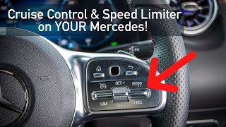 How to use Cruise Control amp Speed Limiter on YOUR Mercedes [upl. by Neumark837]