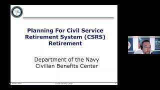 Planning for Civil Service Retirement System CSRS Retirement Training [upl. by Eirdua739]