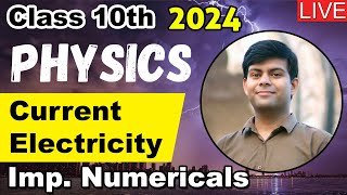 Current Electricity  Important Numerical Questions Circuit Based  Class 10th 2024 Exams [upl. by Sension]