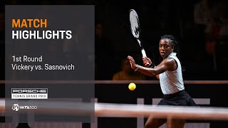 Porsche Tennis Grand Prix  04152024  Match Highlights  Vickery vs Sasnovich [upl. by Beker]