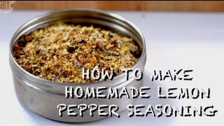 How to Make Homemade Lemon Pepper Seasoning [upl. by Eerhs]