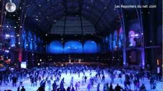 Patinoire à Paris au GrandPalais [upl. by Thesda948]