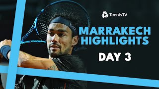 Fognini vs Djere Contest Berrettini amp Sonego In Action  Marrakech 2024 Day 3 Highlights [upl. by Jenesia325]